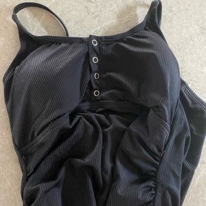 Pink blush maternity bathing suit